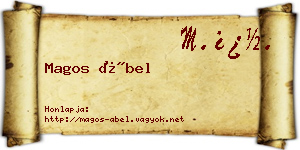 Magos Ábel névjegykártya