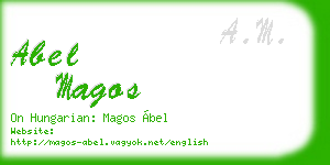 abel magos business card